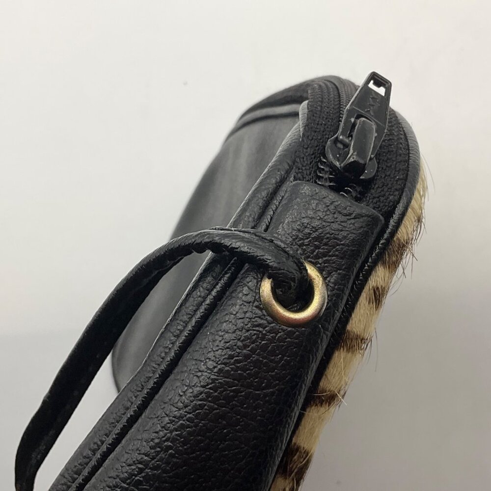 Made in Italy Leopard Print Leather Cowhide Small Crossbody Bag - Picture 11 of 14